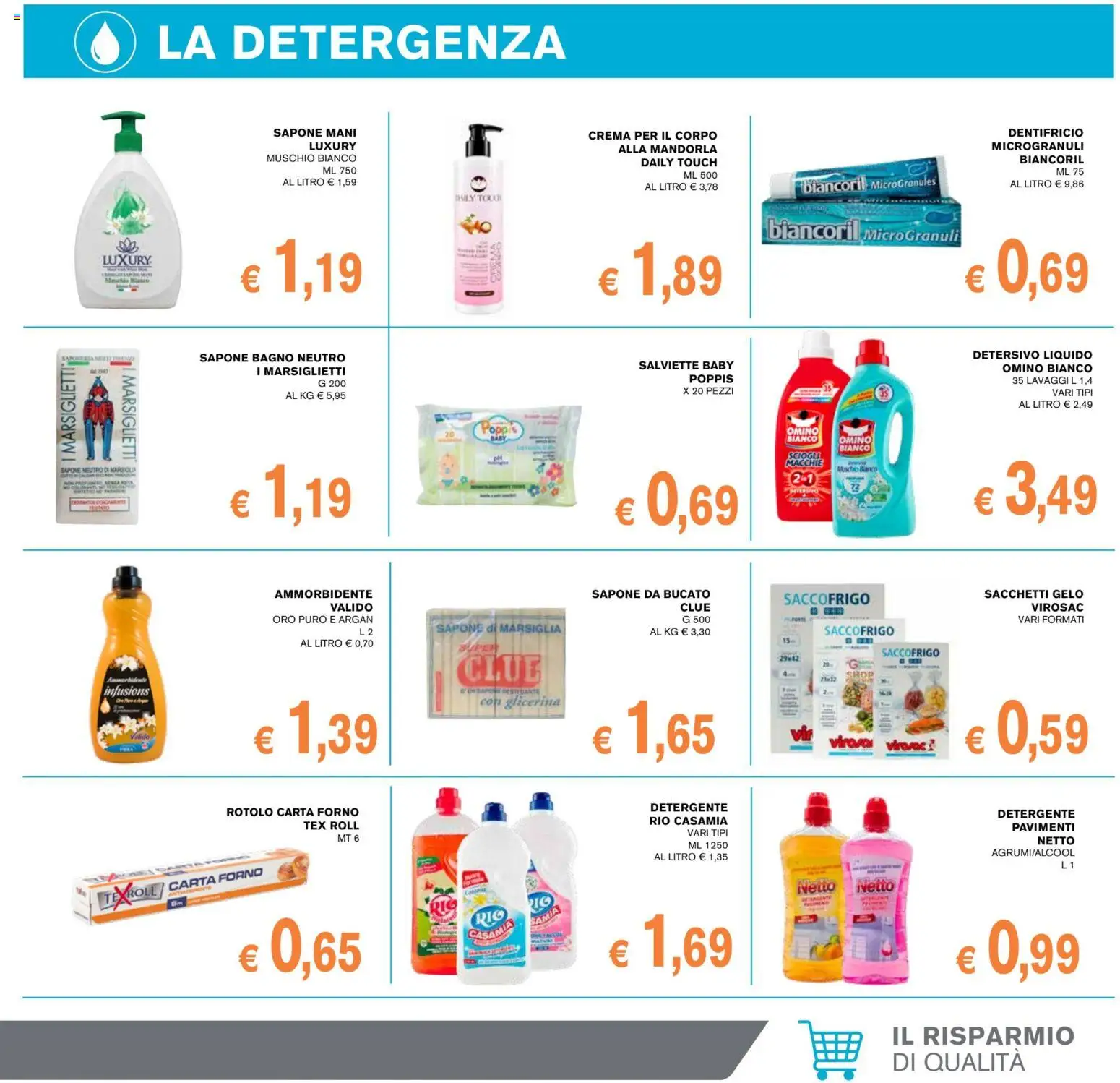 Anteprima dell'opuscolo Coal volantino èccoMi Guardiagrele dal negozio Coal valido da 22/10/2026 - Crema, Bagno, Sapone di marsiglia, Ammorbidente, Sapone, Mandorla, Detergente, Carta forno