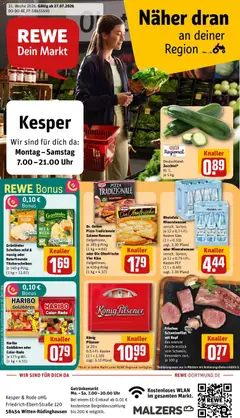 Vorschau von dem Prospekt des Geschäftes Rewe, gültig ab dem 27.07.2026