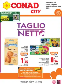 Anteprima dell'opuscolo Conad volantino City Lazio dal negozio Conad valido da 23/09/2026