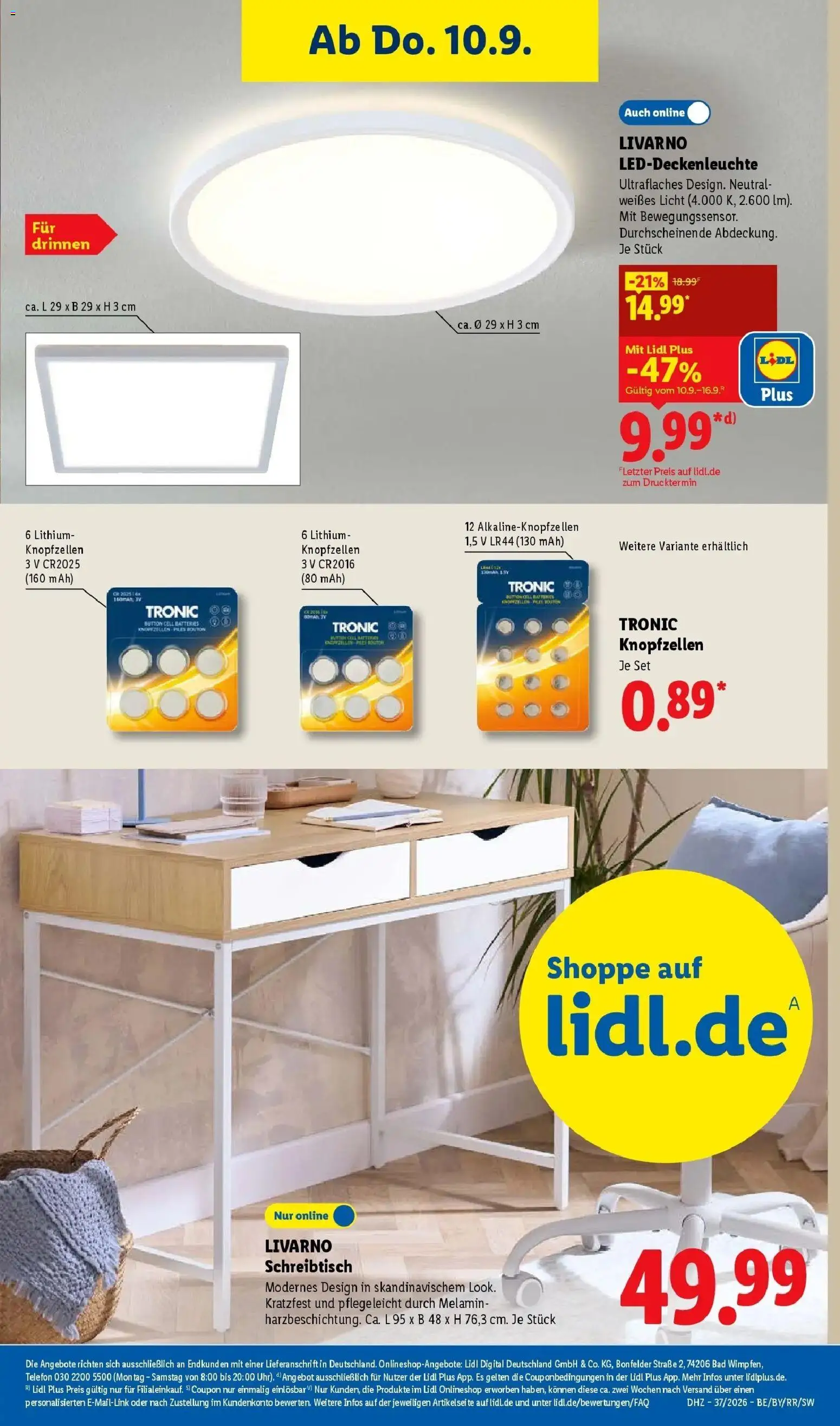 Vorschau von dem Prospekt des Geschäftes Lidl, gültig ab dem 07.09.2026 - Telefon, Bad