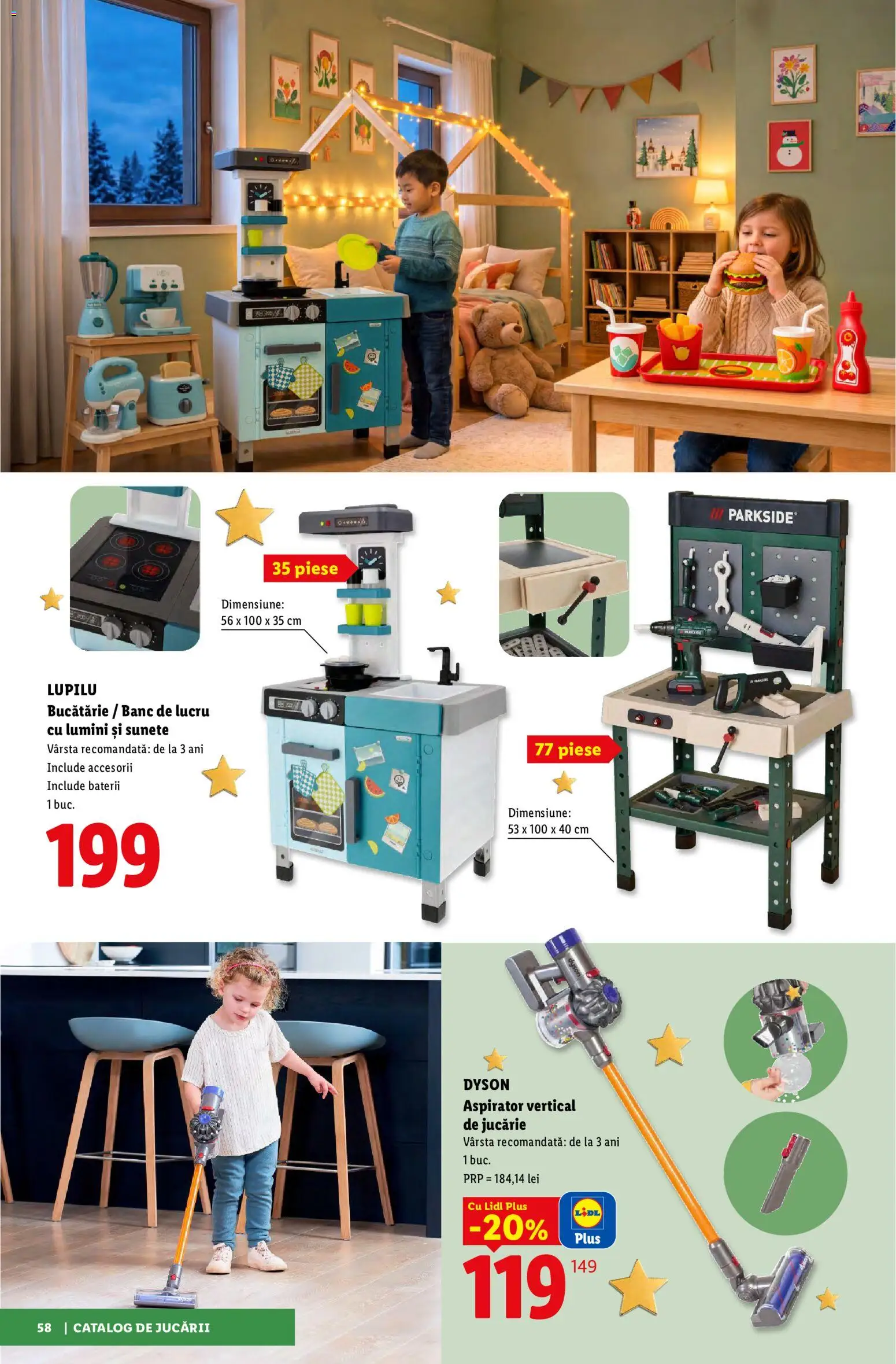 Previzualizarea de cataloage: Lidl Lidl Catalog De jucării valabil de la 02.11.2026 - Aspirator vertical, Aspirator, Bucătărie, Plus, Baterii, Lumini