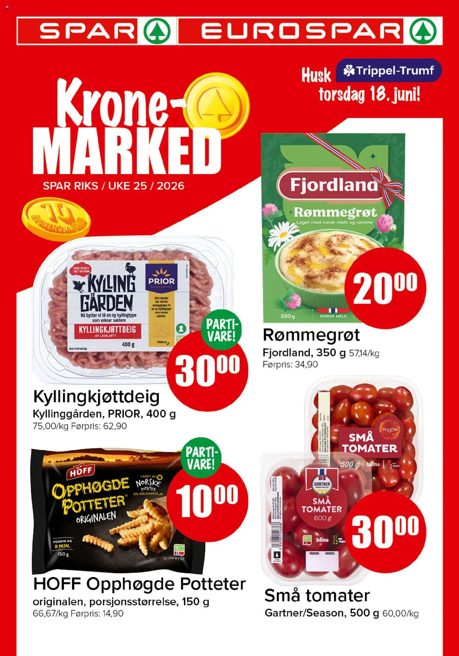 Forhåndsvis Spar kundeavis fra butikk Spar gyldig fra 15/06/2026
