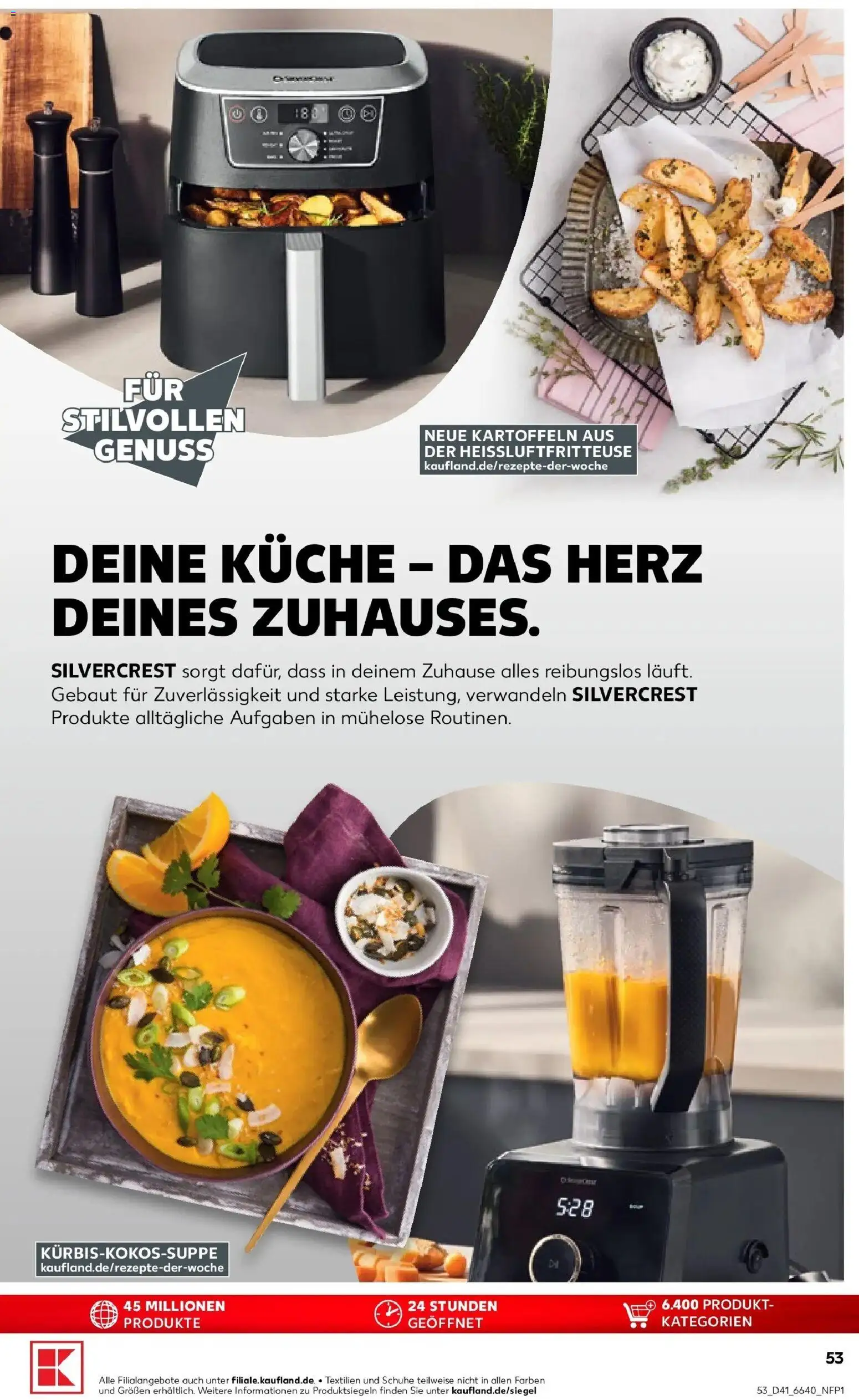 Vorschau von dem Prospekt des Geschäftes Kaufland, gültig ab dem 08.10.2026 - Heißluftfritteuse, Küche, Kartoffeln