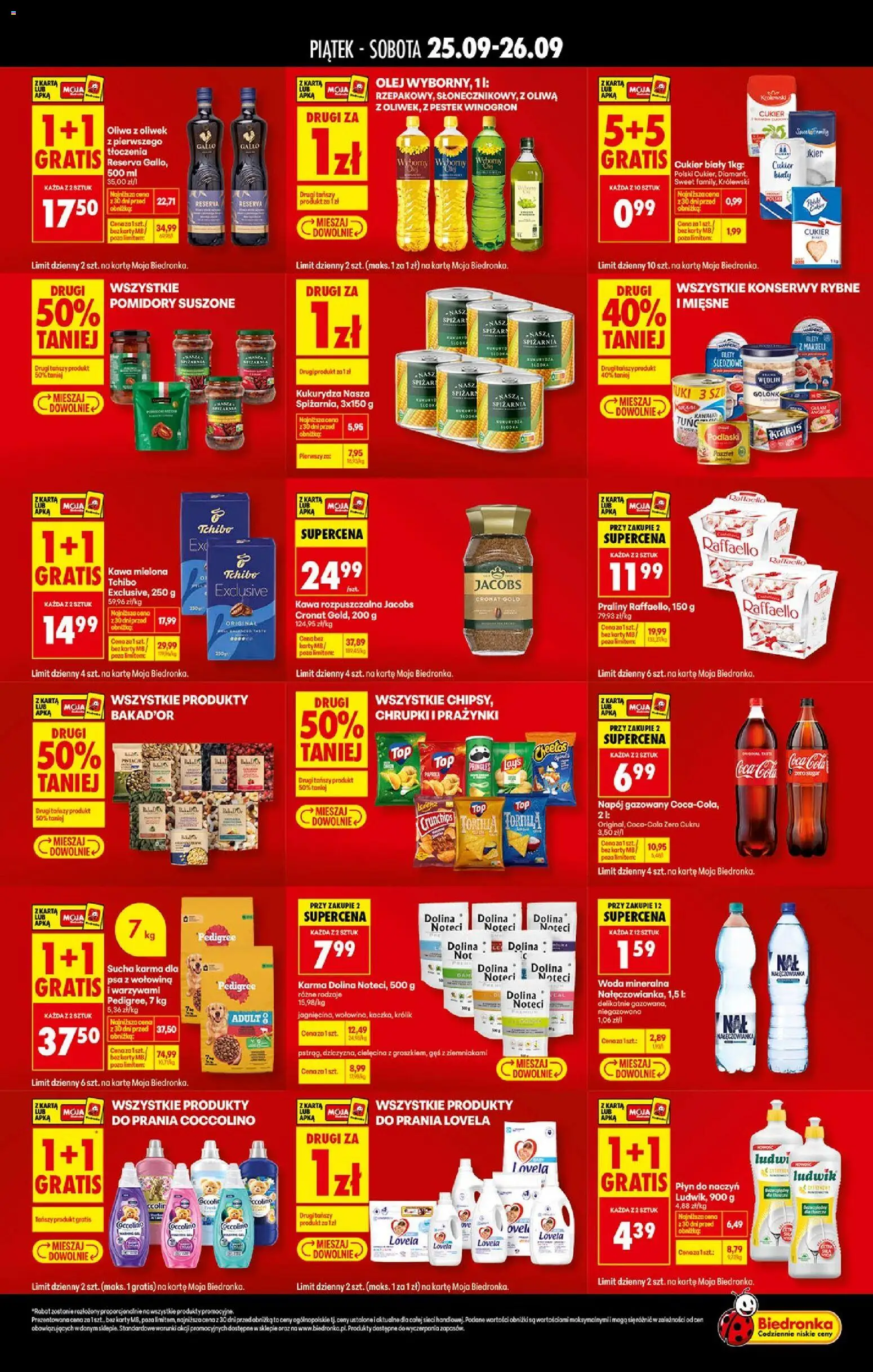 Pogląd gazetki "Biedronka gazetka - Tani weekend" ze sklepu Biedronka ważnej od 25.09.2026