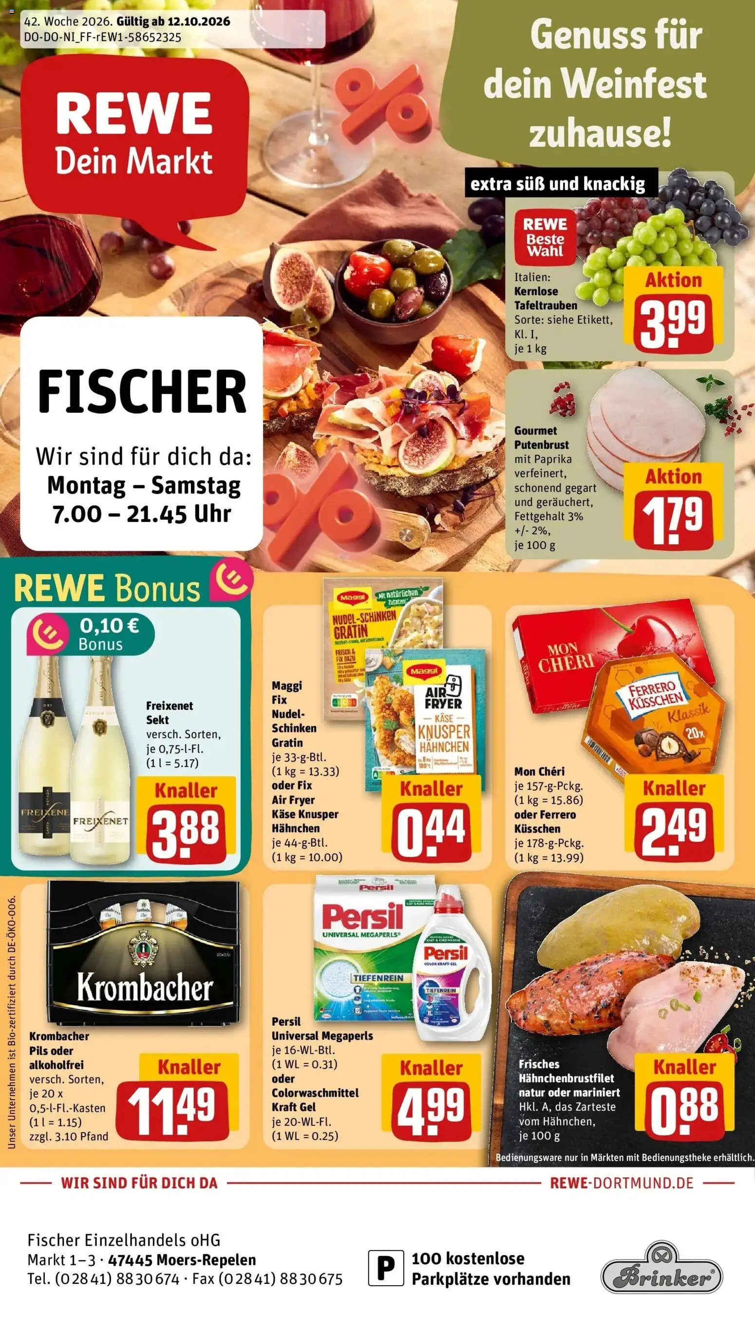 Vorschau von dem Prospekt des Geschäftes Rewe, gültig ab dem 12.10.2026