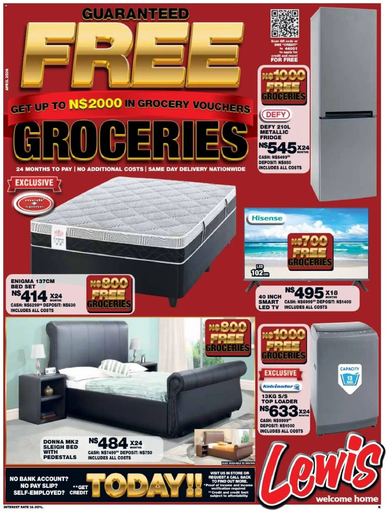 Preview of Lewis Stores flyer valid from 13/04/2026