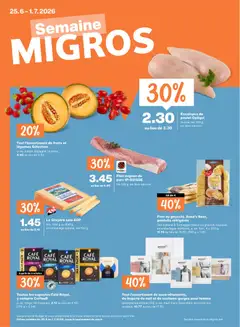 Vorschau des Merkblatts Migros aktionen FR vom Shop Migros gültig von 23.06.2026 bis 29.06.2026