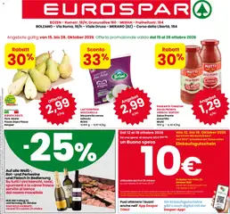 Anteprima dell'opuscolo Eurospar volantino Bolzano dal negozio Eurospar valido da 15/10/2026