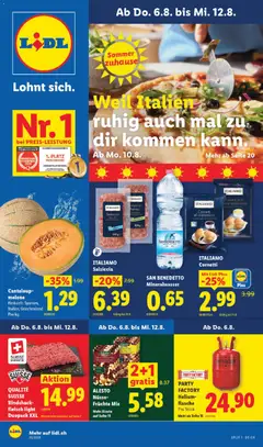 Vorschau des Merkblatts Lidl aktionen vom Shop Lidl gültig von 06.08.2026 bis 12.08.2026