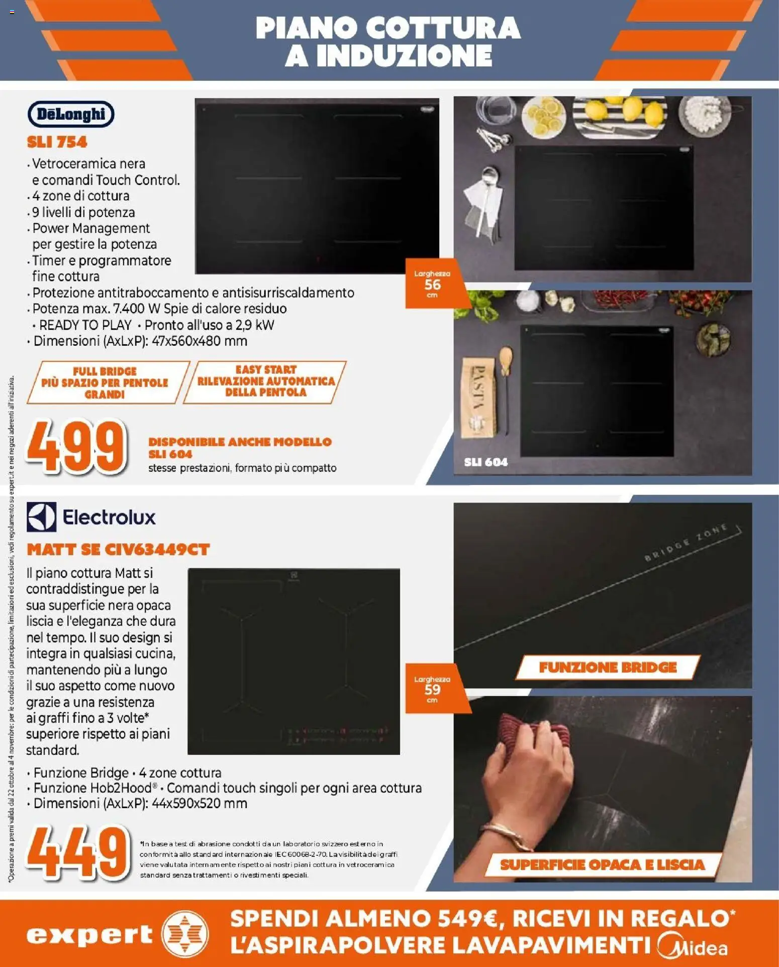 Anteprima dell'opuscolo Expert volantino Cucina perfetta dal negozio Expert valido da 22/10/2026 - Piano cottura a induzione, Piano cottura, Pentole