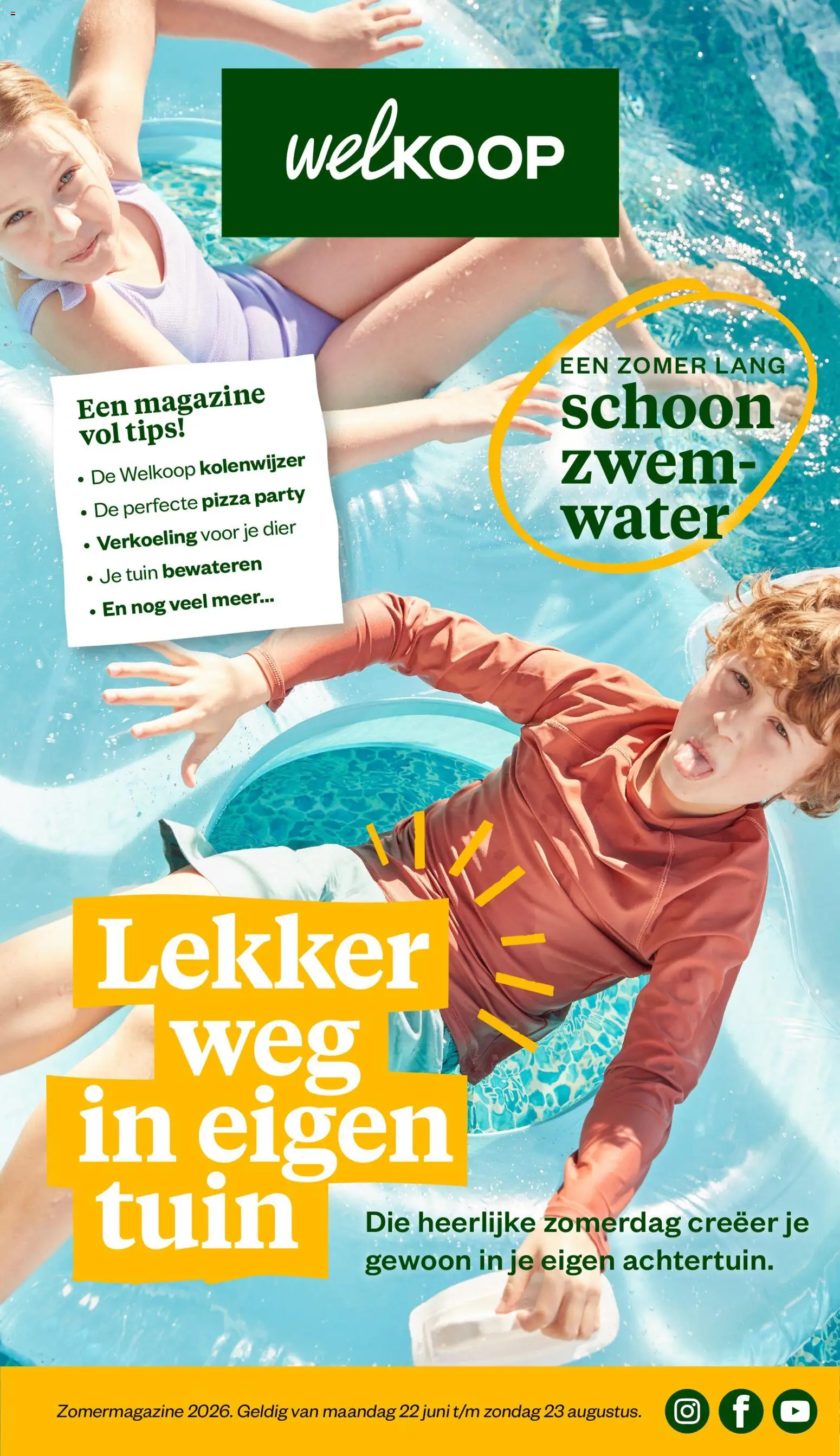 Voorbeeld van Welkoop folder - Zomermagazine van winkel Welkoop geldig vanaf 22-06-2026