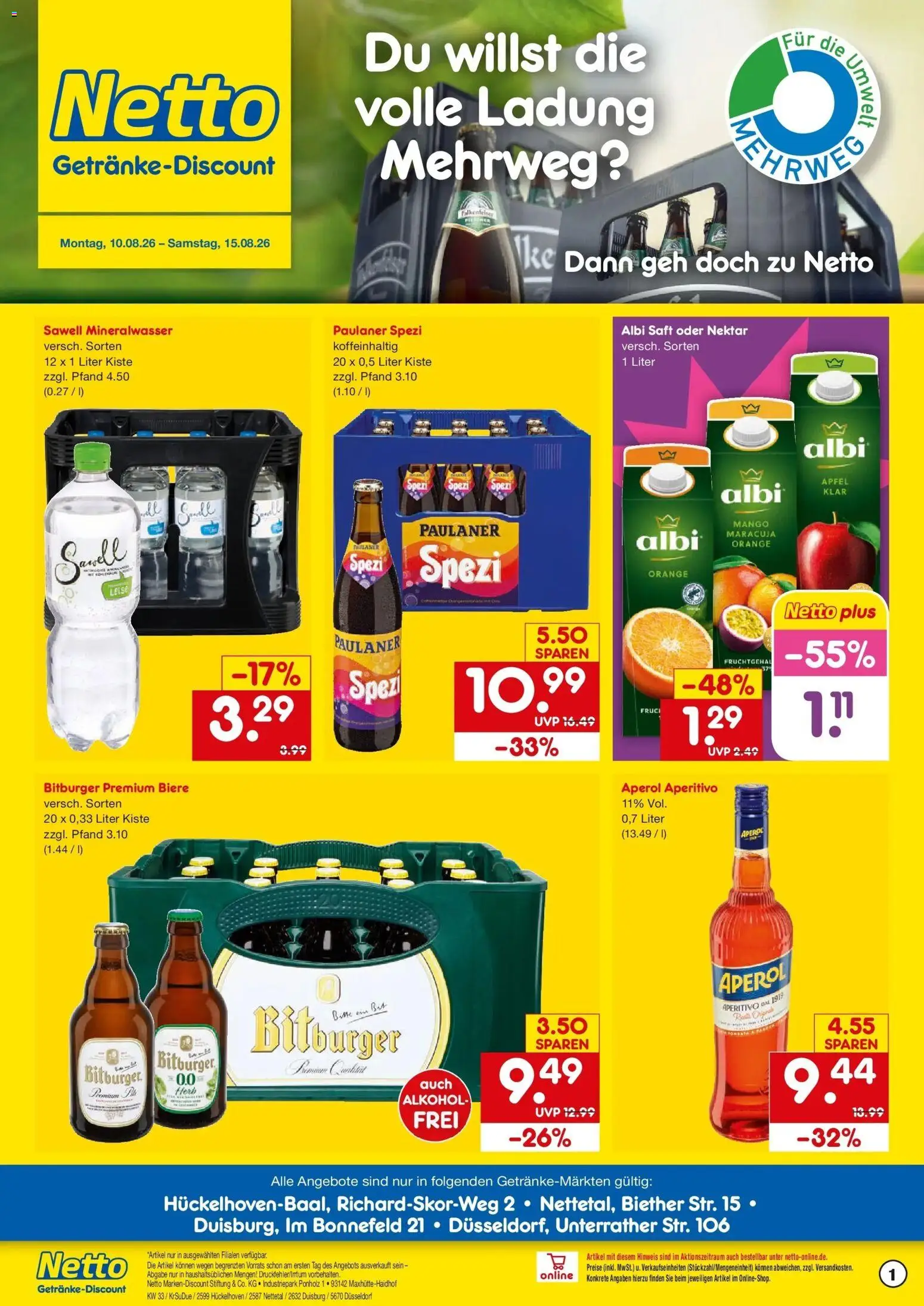 Vorschau von dem Prospekt des Geschäftes Netto Marken-Discount, gültig ab dem 10.08.2026