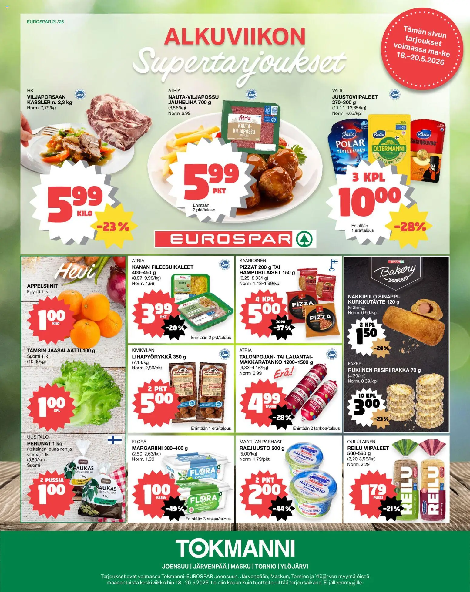 Kaupan Tokmanni Tokmanni - EUROSPAR esikatselu, voimassa 18/05/2026
