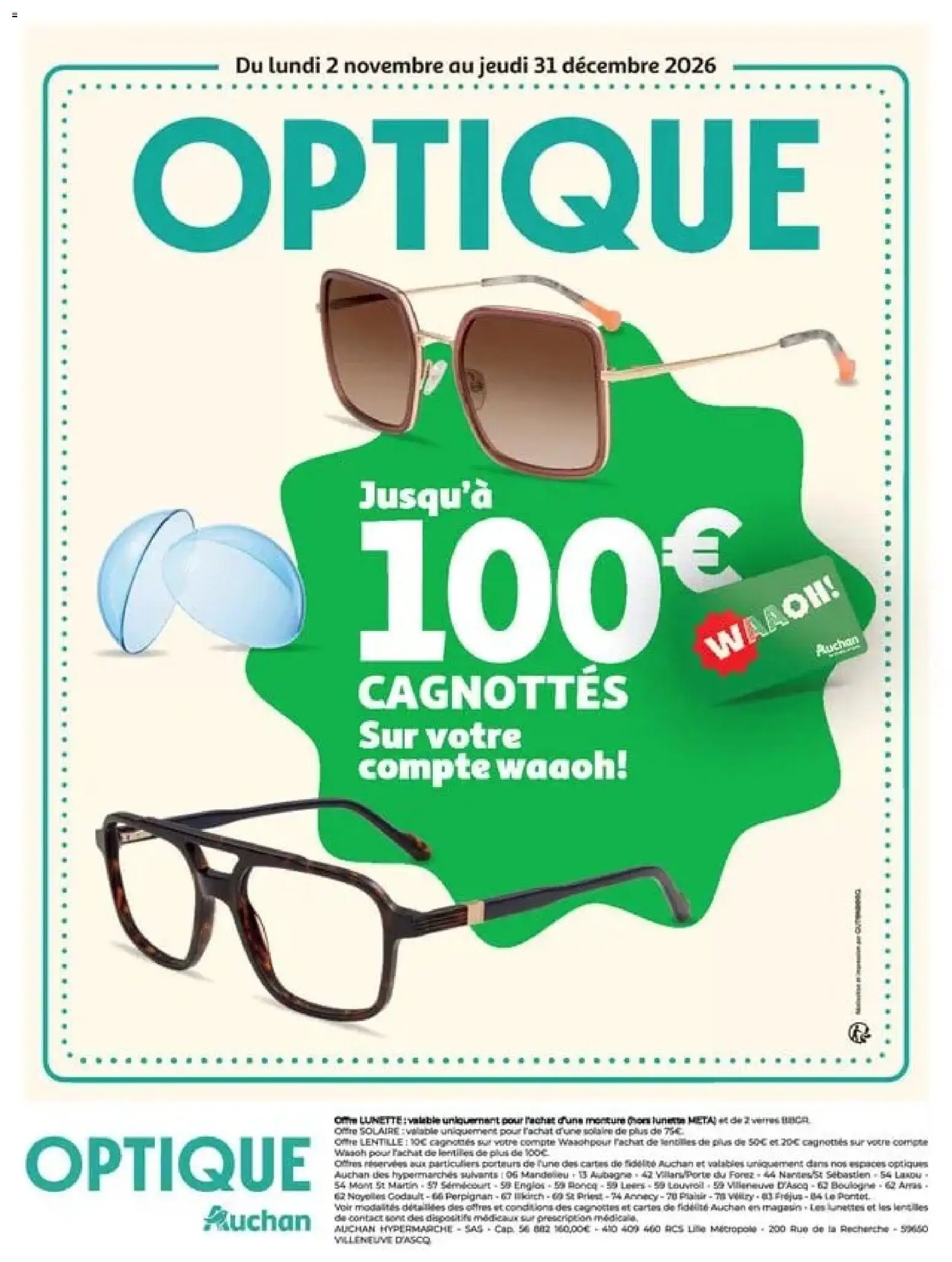 Prévisualisation de Auchan 25 jours 2 hypers du magasin Auchan formulaire valide 03/11/2026