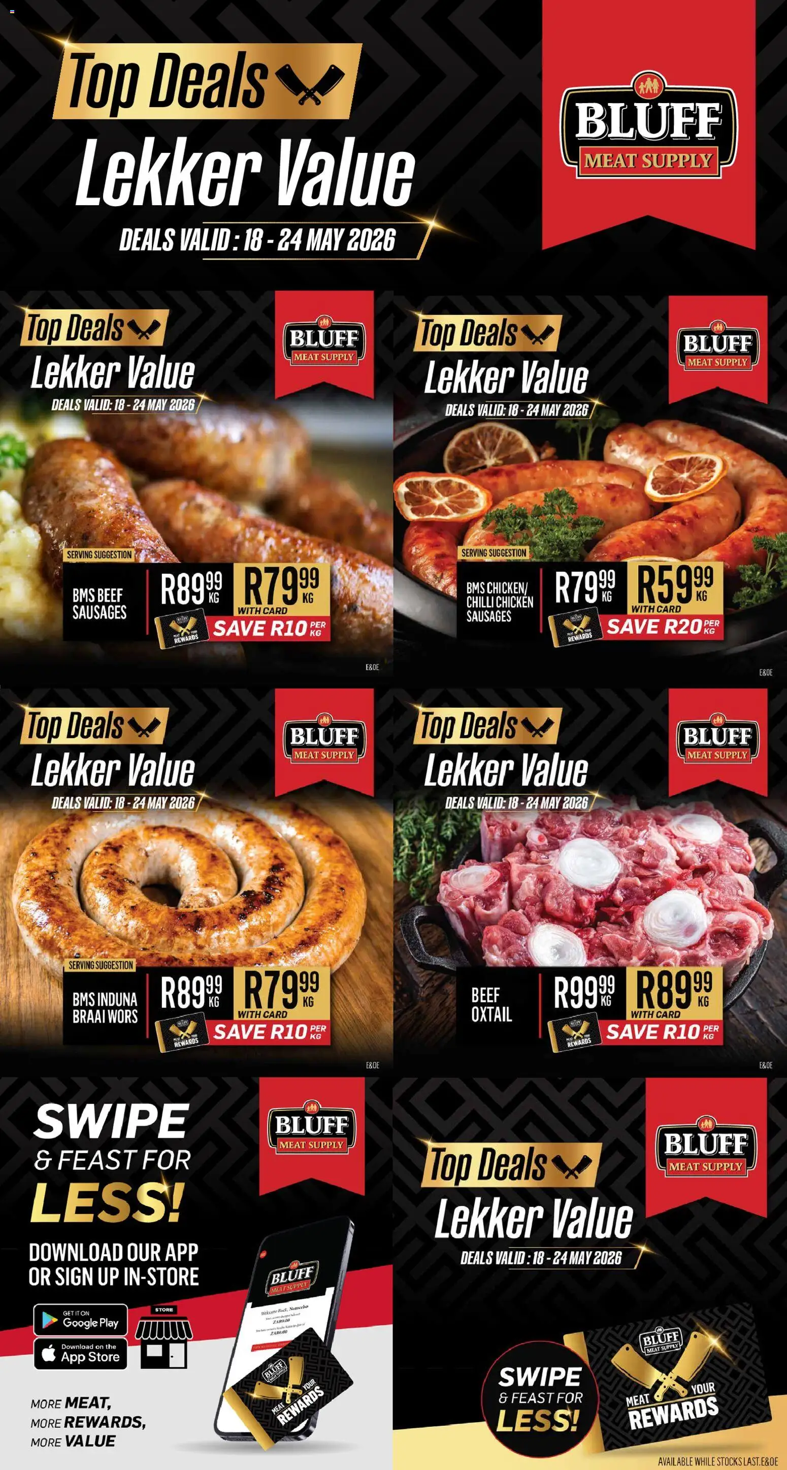 Preview of Bluff Meat Supply flyer valid from 18/05/2026