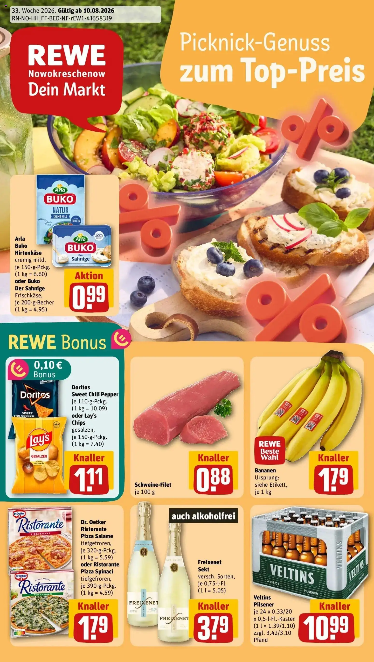 Vorschau von dem Prospekt des Geschäftes Rewe, gültig ab dem 10.08.2026