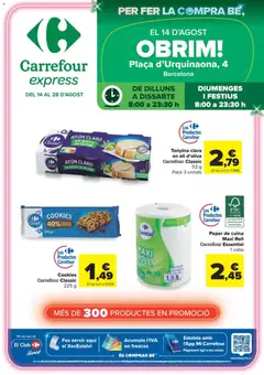 Vista previa del folleto de la tienda Carrefour Express válido desde el 14/08/2026 
