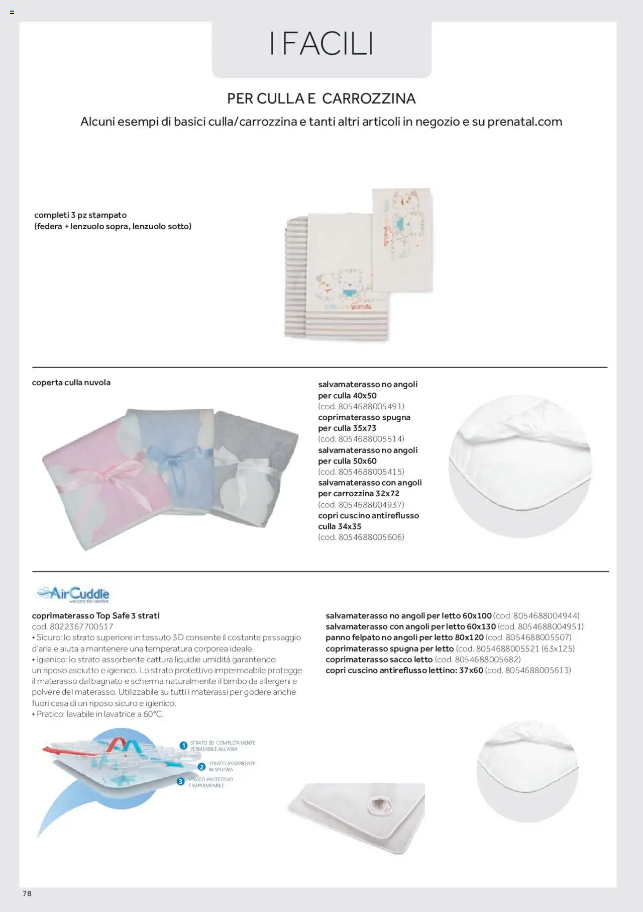 Anteprima dell'opuscolo Catalogo Camarette e Lettini dal negozio Prenatal valido da 01/01/2025 - Top, Materasso, Spugna, Culla, Coprimaterasso, Lettino, Coperta, Federa