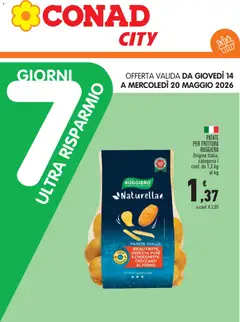 Anteprima dell'opuscolo Conad volantino City Extra Risparmio Piemonte dal negozio Conad valido da 14/05/2026