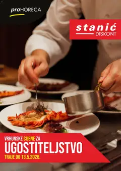 Pregled letka Stanić Discont proHoReCa trgovine Stanić Diskont vrijedi od 07.05.2026
