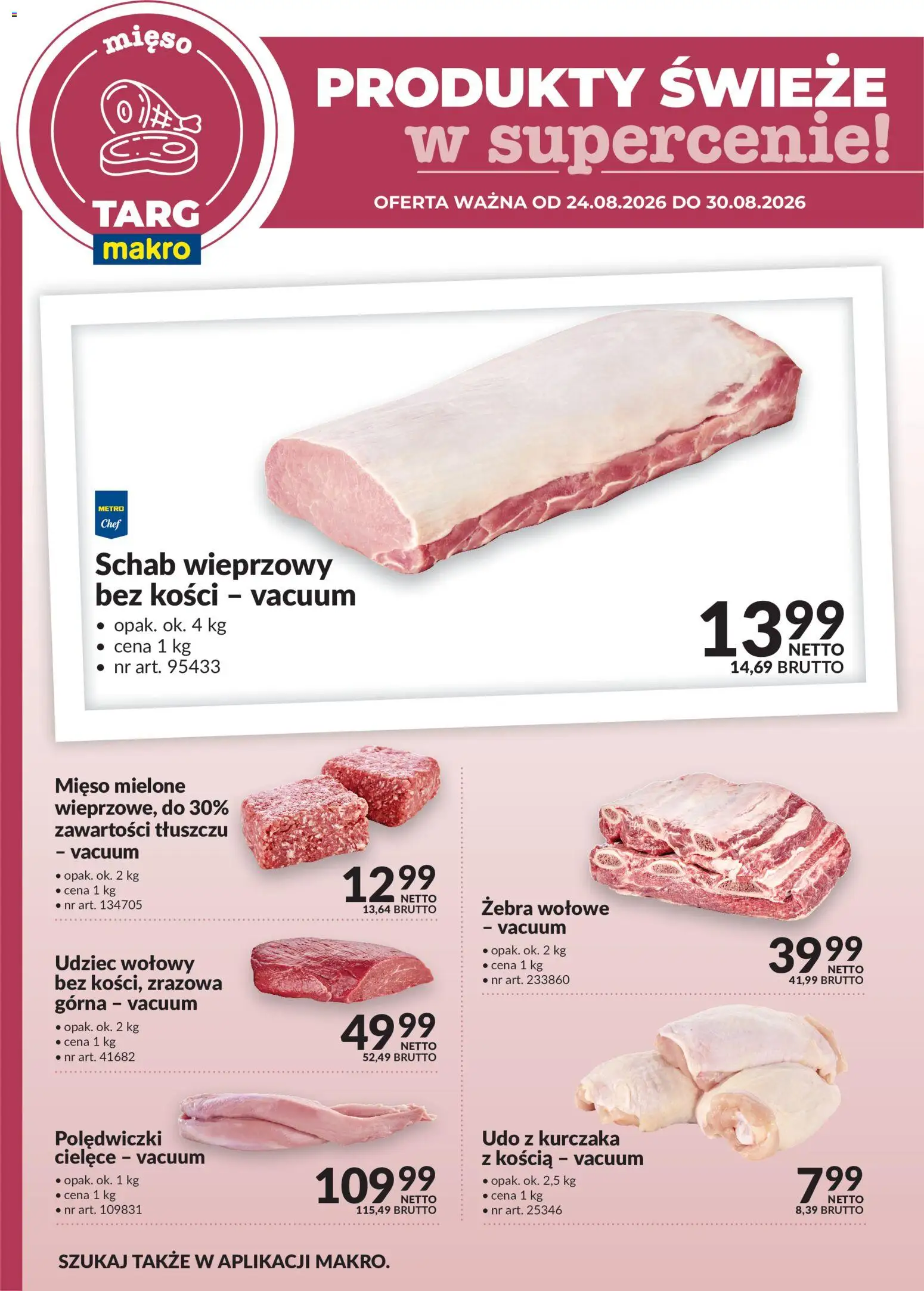 Pogląd gazetki "Makro gazetka - Oferta świeża w super cenach" ze sklepu Makro ważnej od 24.08.2026