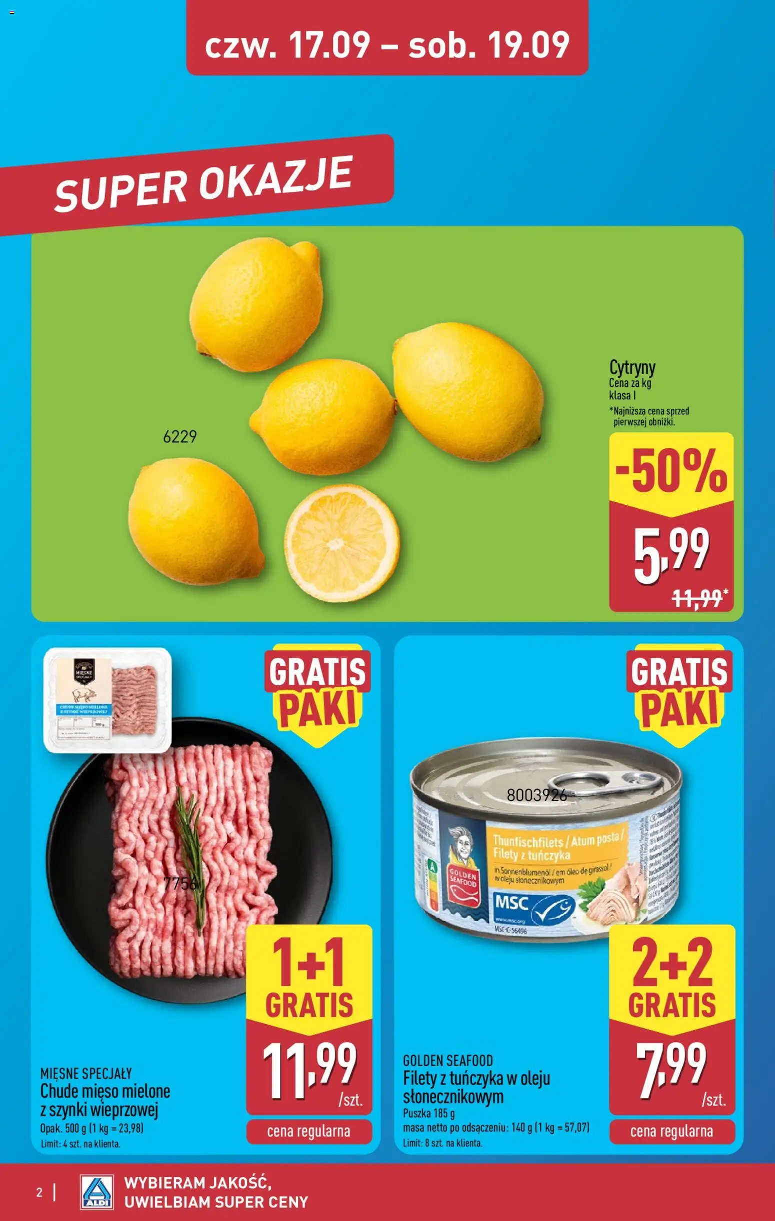 Pogląd gazetki "Aldi gazetka - Oferta weekendowa" ze sklepu Aldi ważnej od 17.09.2026