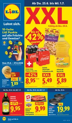 Vorschau des Merkblatts Lidl aktionen vom Shop Lidl gültig von 25.06.2026 bis 01.07.2026