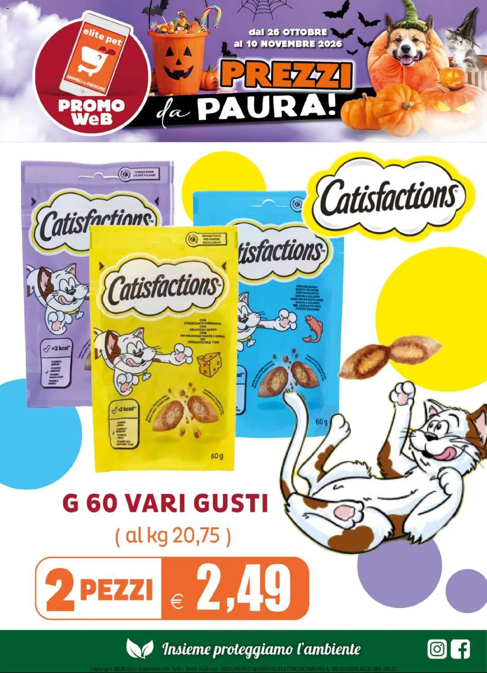 Anteprima dell'opuscolo Elite Supermercati volantino Pet dal negozio Elite Supermercati valido da 26/10/2026