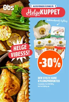 Forhåndsvis Coop Obs Helgemat Kuppet fra butikk Coop Obs gyldig fra 13/08/2026