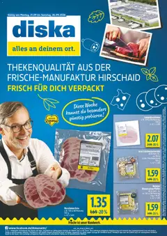 Vorschau von dem Prospekt des Geschäftes Diska, gültig ab dem 21.09.2026