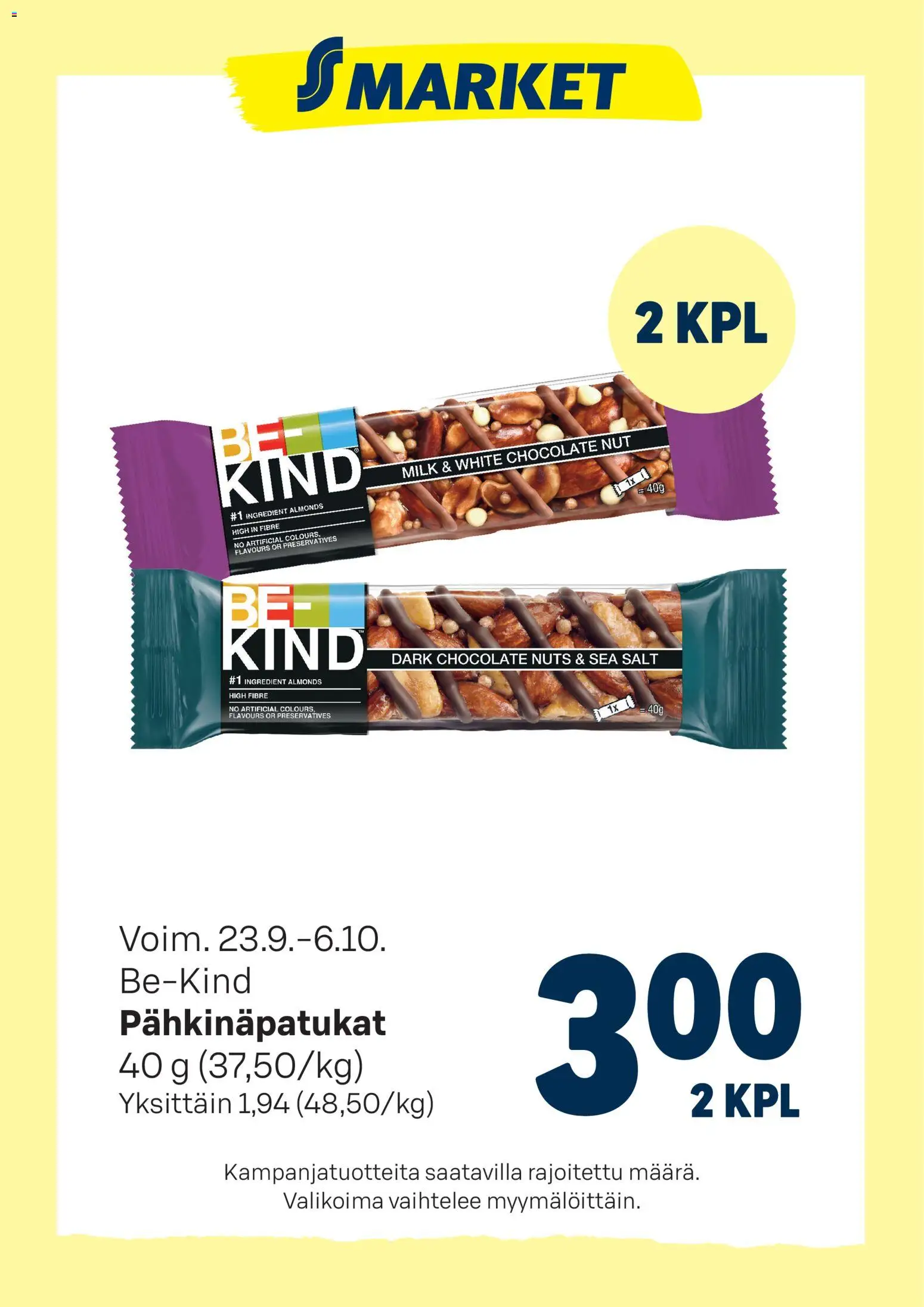 Kaupan S-market S-market Be-Kind esikatselu, voimassa 23/09/2026