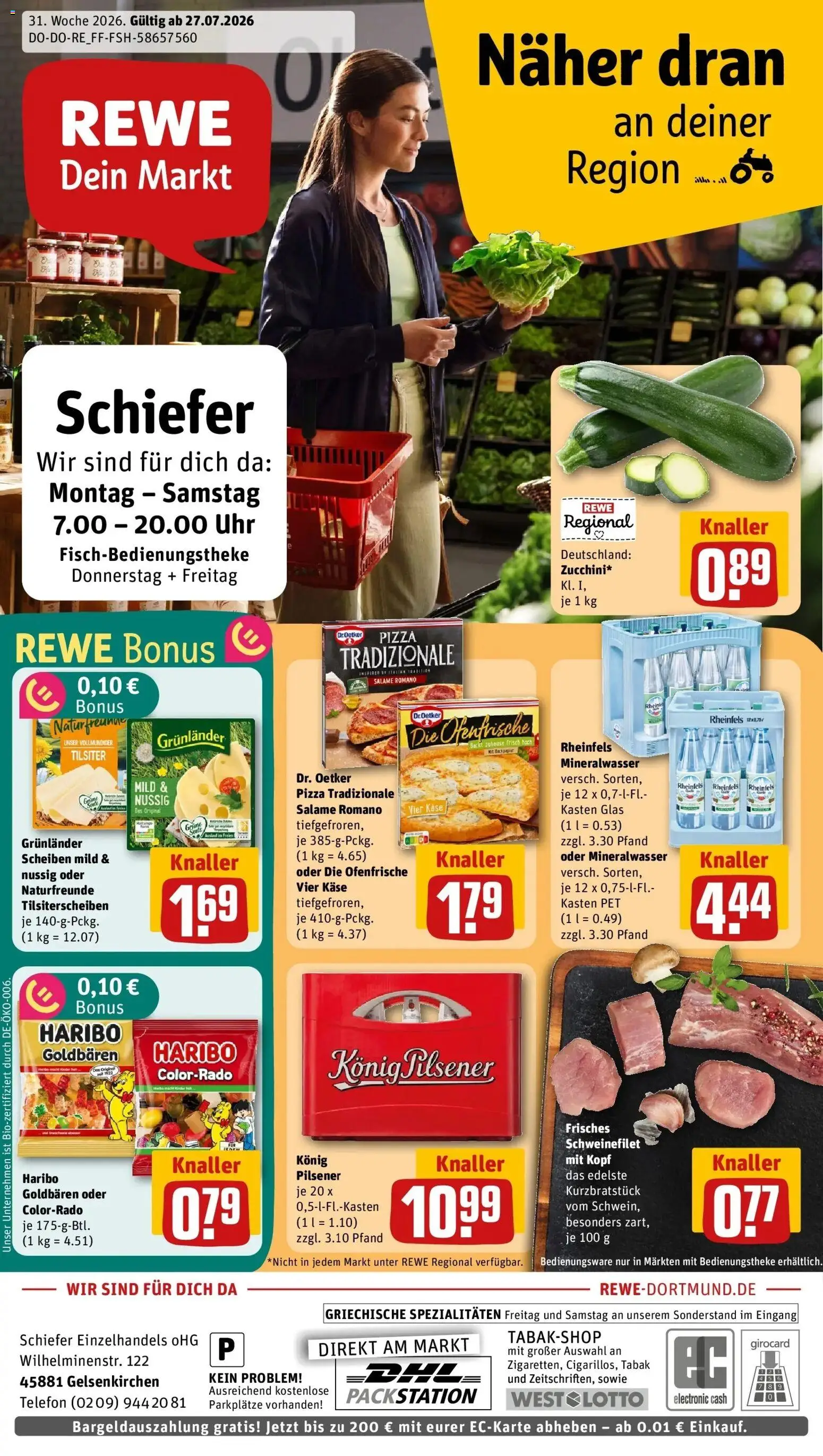 Vorschau von dem Prospekt des Geschäftes Rewe, gültig ab dem 27.07.2026