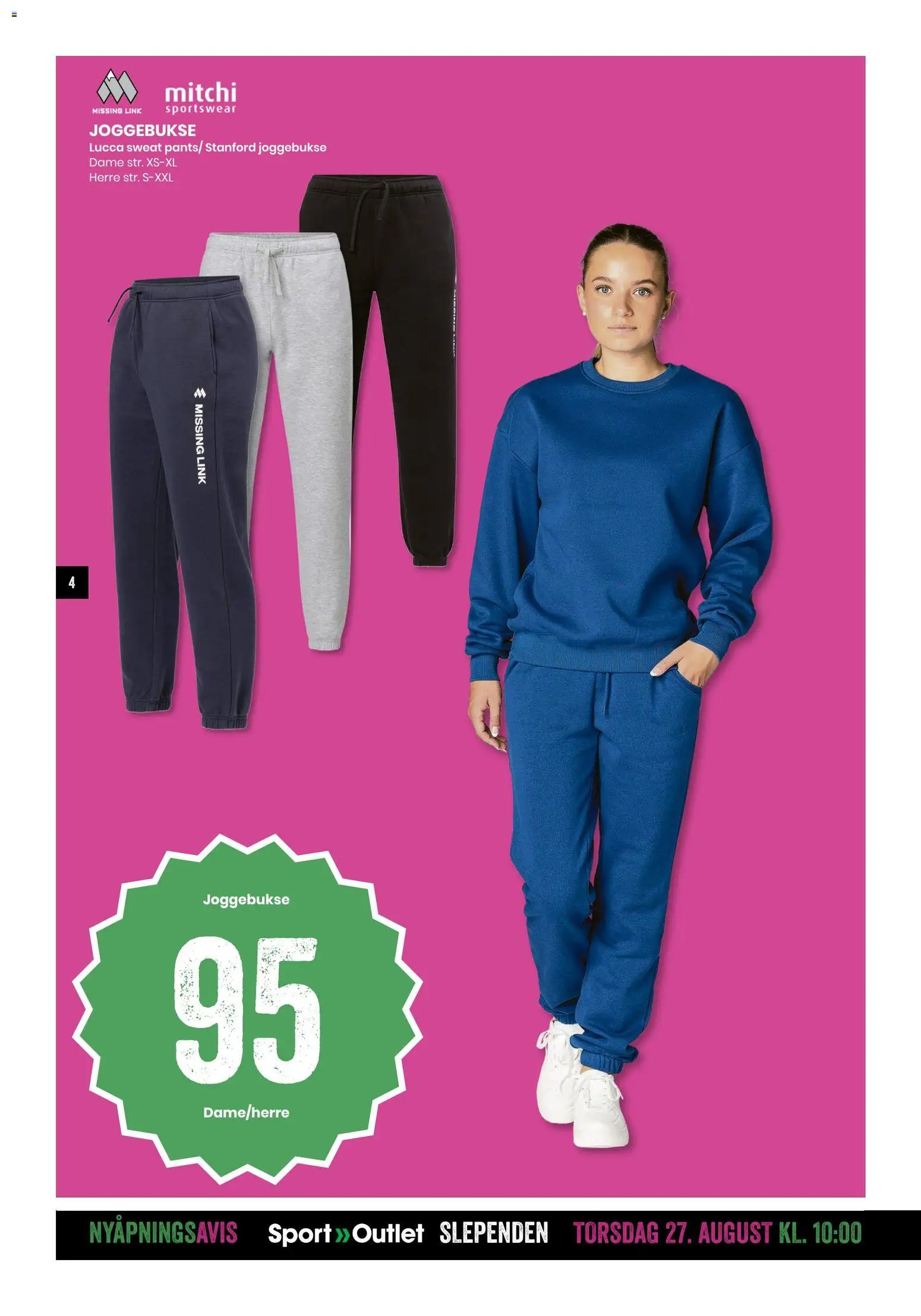 Forhåndsvis Sport Outlet Nyåpning Slependen fra butikk Sport Outlet gyldig fra 27/08/2026