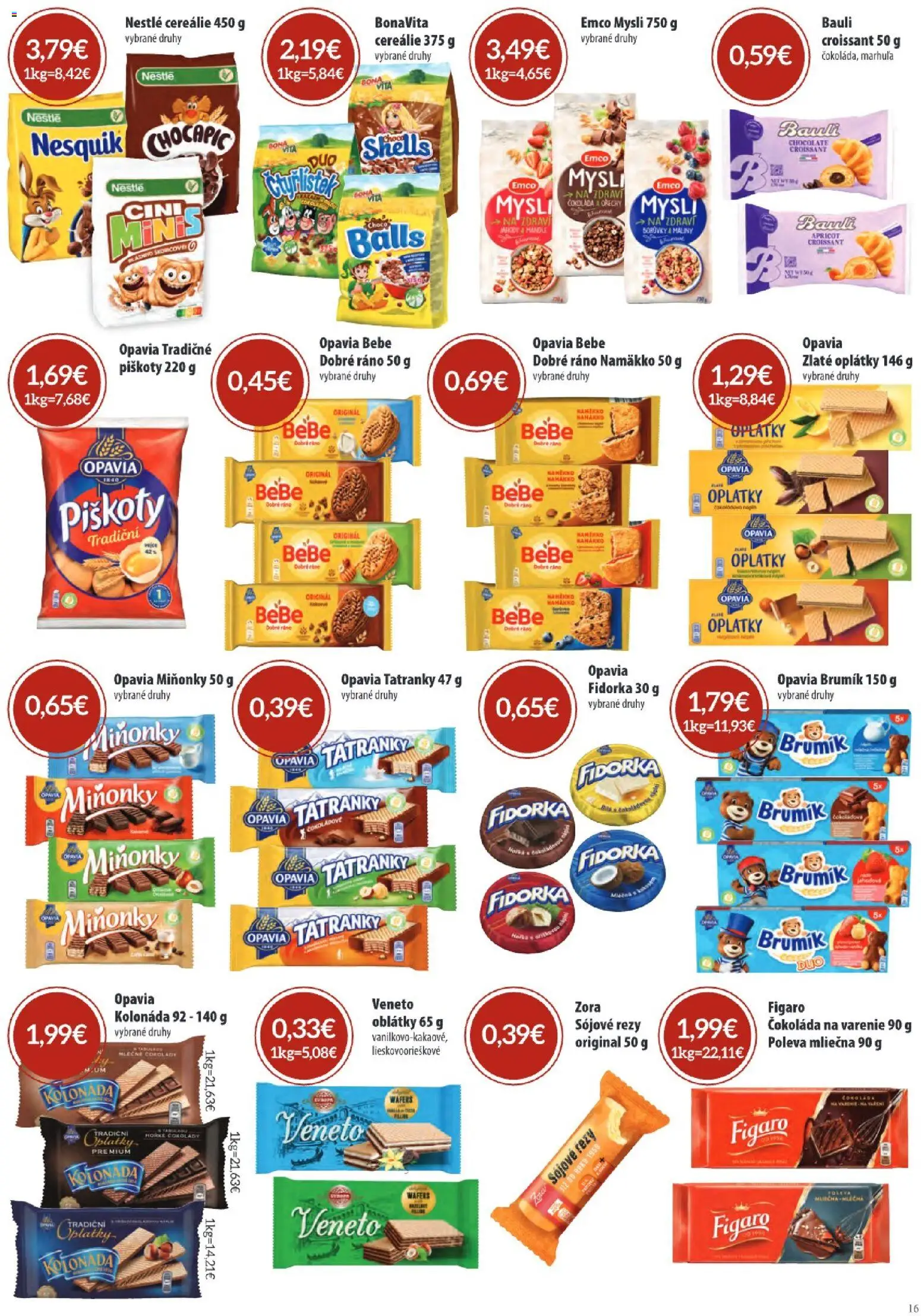 Náhľad KARMEN CBA letáku platného od 03.09.2026 - Orechy, Čokoláda na varenie, Maliny, Nesquik, Chocapic, Oblátky, Piškóty, Cereálie