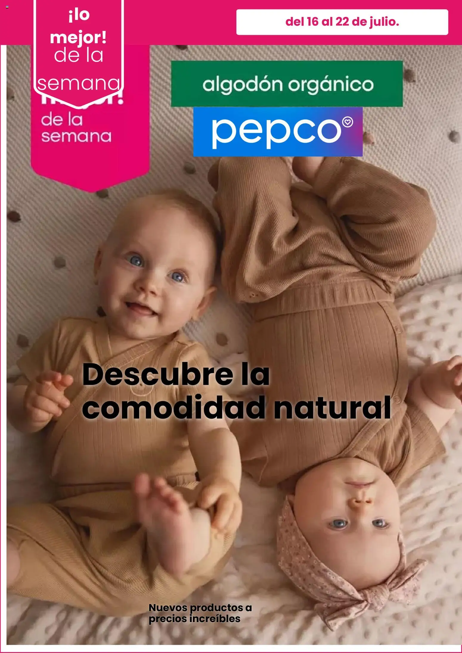 Vista previa del folleto de la tienda Pepco válido desde el 16/07/2026 - Algodón
