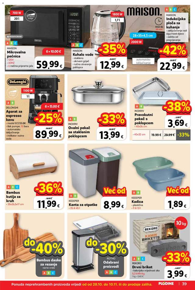 Novi Plodine katalog od 28.10.