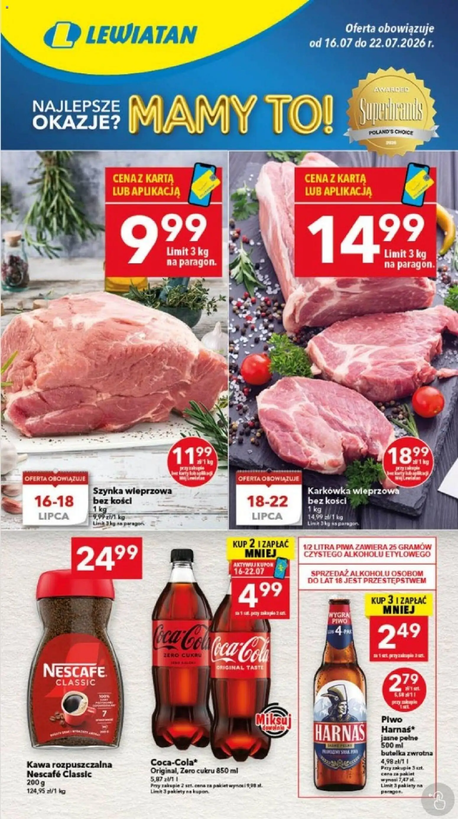 Pogląd gazetki "Lewiatan gazetka - Gdańsk" ze sklepu Lewiatan ważnej od 16.07.2026