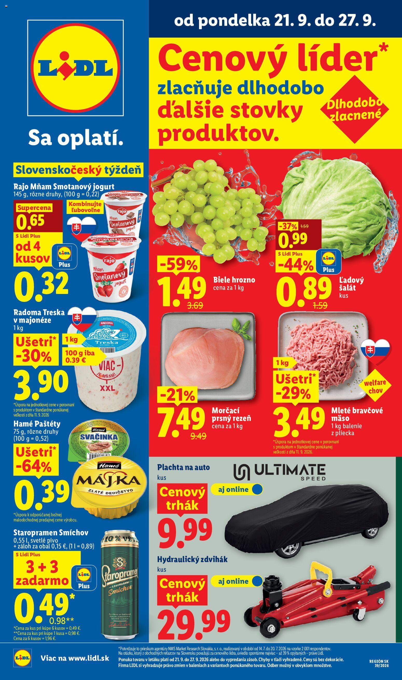 Nový Lidl leták od 21.09.