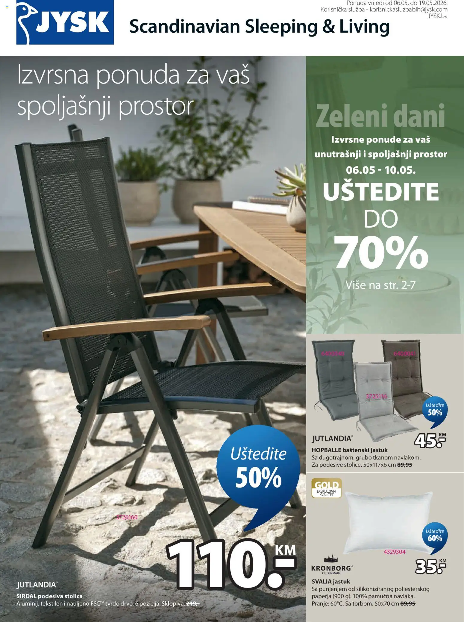 Pregled letka JYSK katalog trgovine JYSK vrijedi od 06.05.2026