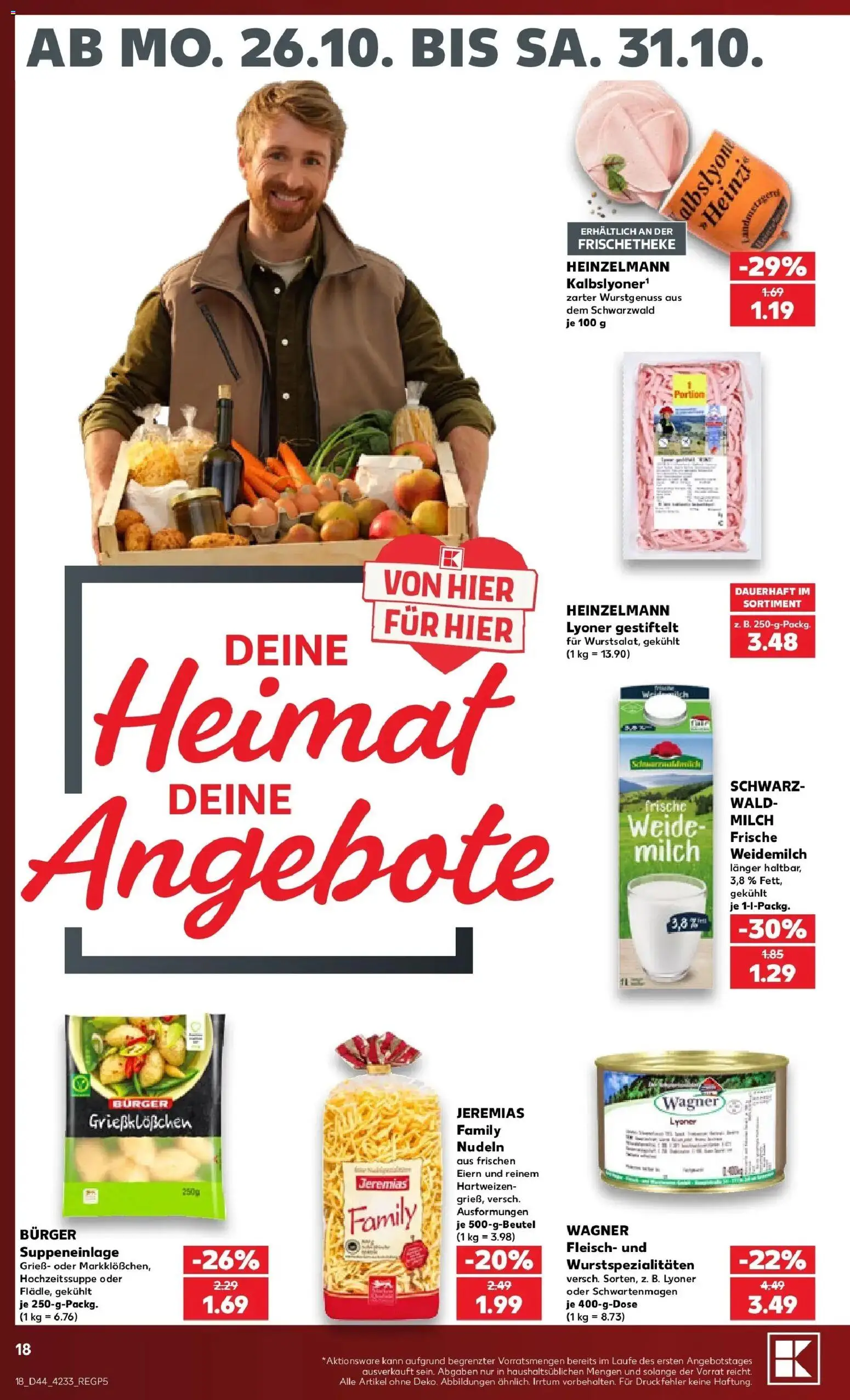Vorschau von dem Prospekt des Geschäftes Kaufland, gültig ab dem 26.10.2026