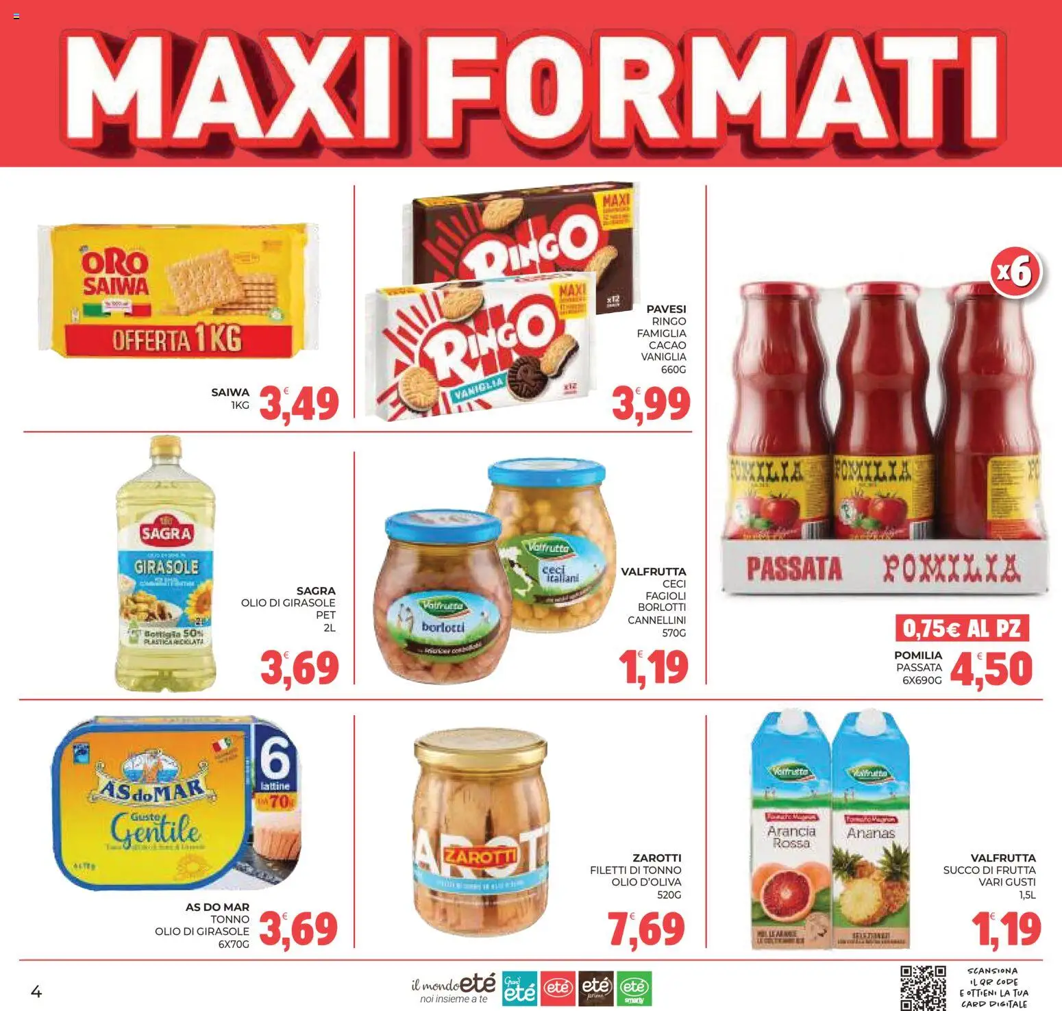 Anteprima dell'opuscolo Eté volantino dal negozio Eté valido da 23/10/2026 - Tonno, Ceci, Arancia, Vaniglia, Tè, Cannellini, Succo, Succo di frutta