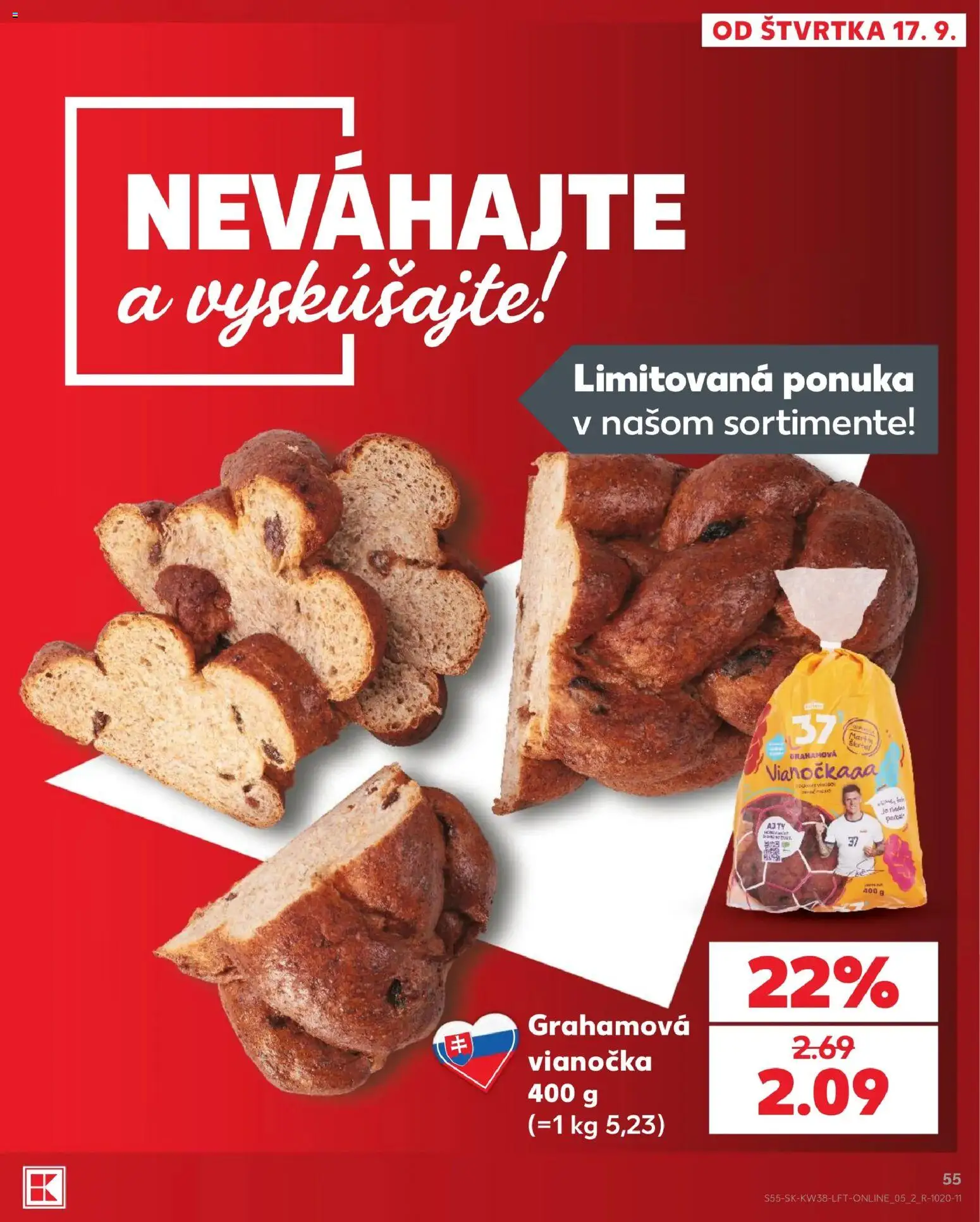 Náhľad Kaufland letáku platného od 17.09.2026 - Vianočka