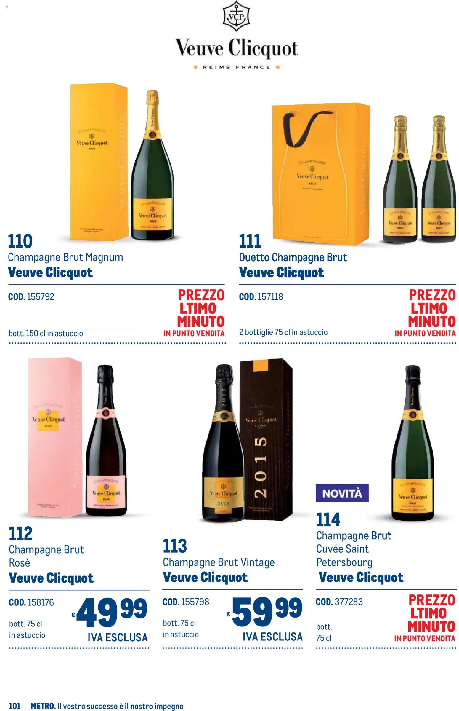 Anteprima dell'opuscolo Metro volantino Regalistica Natale dal negozio Metro valido da 19/10/2026 - Champagne, Magnum, Astuccio