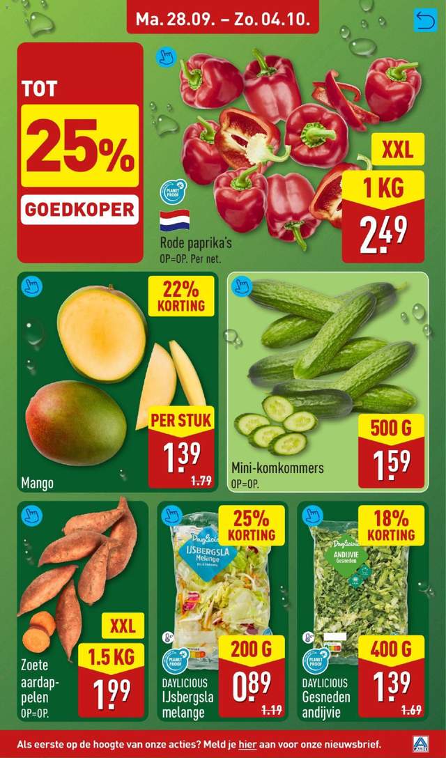 Nieuwe Aldi folder vanaf 28-09