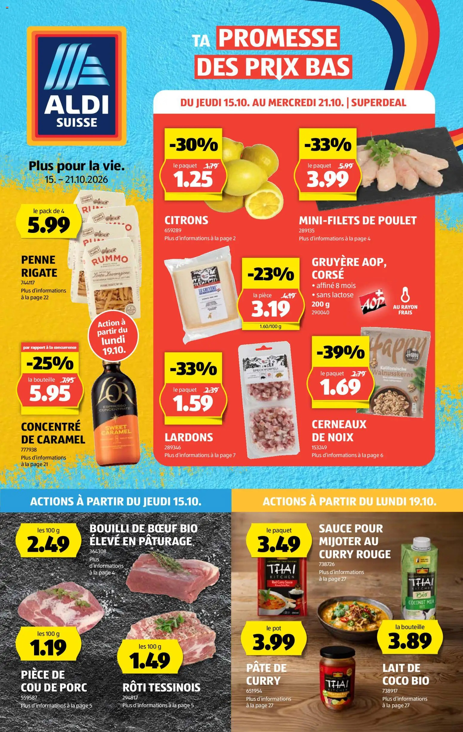 Vorschau des Merkblatts Aldi aktionen FR vom Shop Aldi gültig von 15.10.2026 bis 21.10.2026 - Rouge