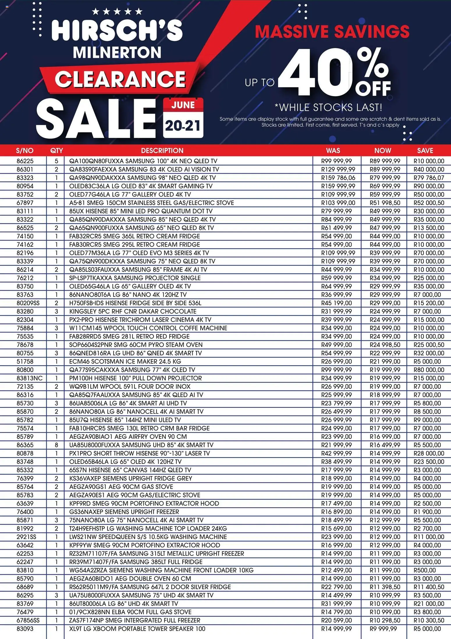 Preview of Hirsch's flyer valid from 20/06/2026