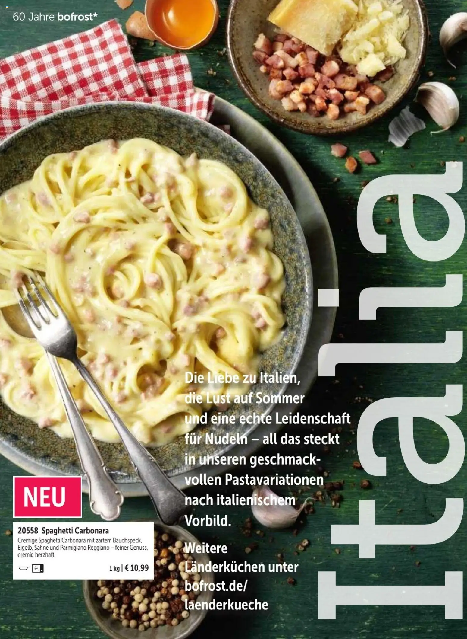 Vorschau von dem Prospekt des Geschäftes Bofrost, gültig ab dem 07.09.2026 - Spaghetti, Nudeln, Sahne