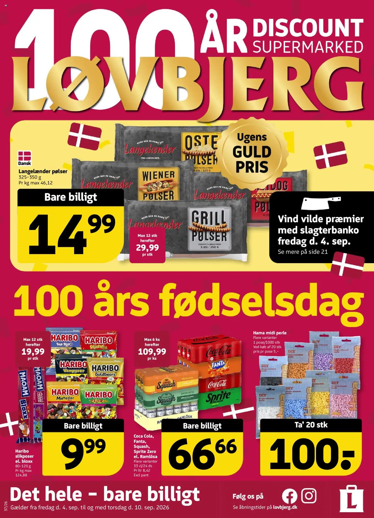 Eksempel på tilbudsavis Løvbjerg - Tilbudsavis uge 37 fra butik Løvbjerg gyldig fra 04/09/2026