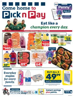 Preview of Pick n Pay flyer valid from 31/08/2026