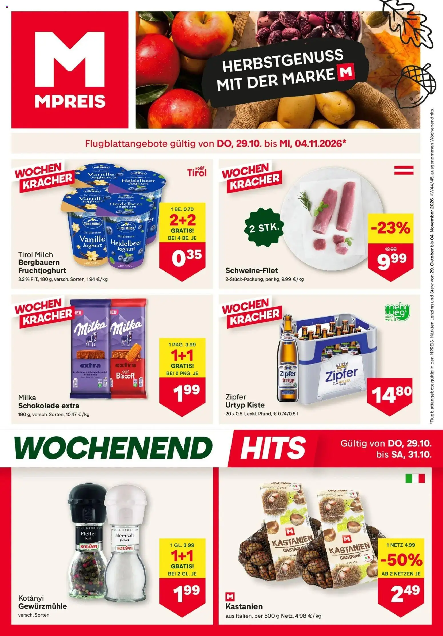 Vorschau der Angebote: MPREIS MPREIS Steyr gültig ab 29.10.2026
